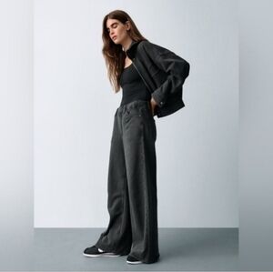 NWT Gap Heavyweight Baggy Sweatpant Jeans Moonless Night Gray